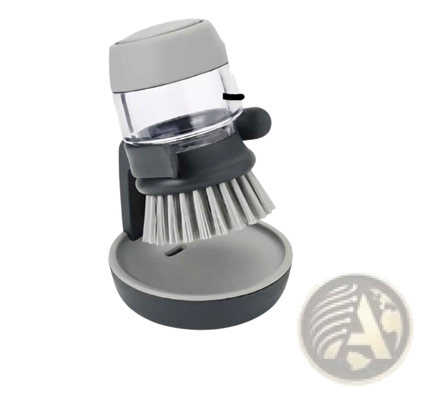 Soap Dispensing Dish Brush with Non Slip Storage Base