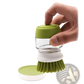 Soap Dispensing Dish Brush with Non Slip Storage Base