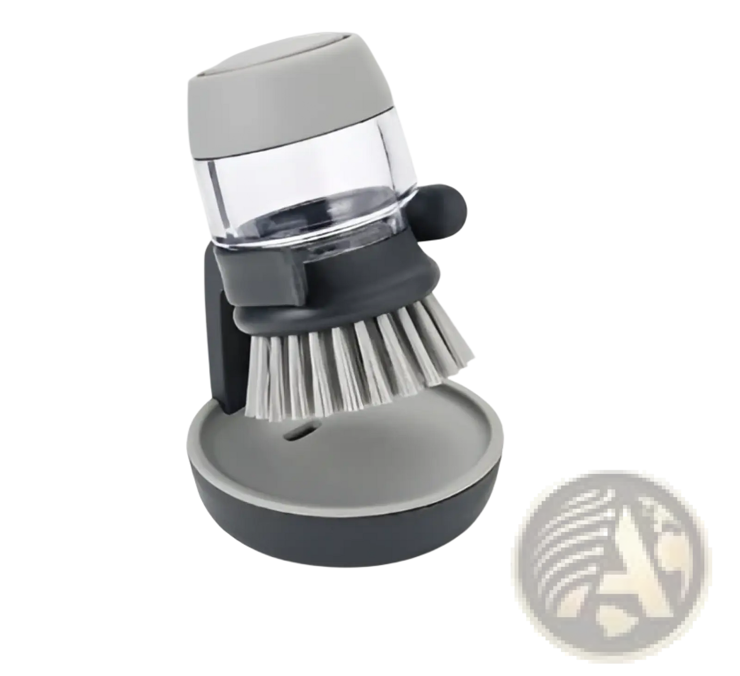 Soap Dispensing Dish Brush with Non Slip Storage Base