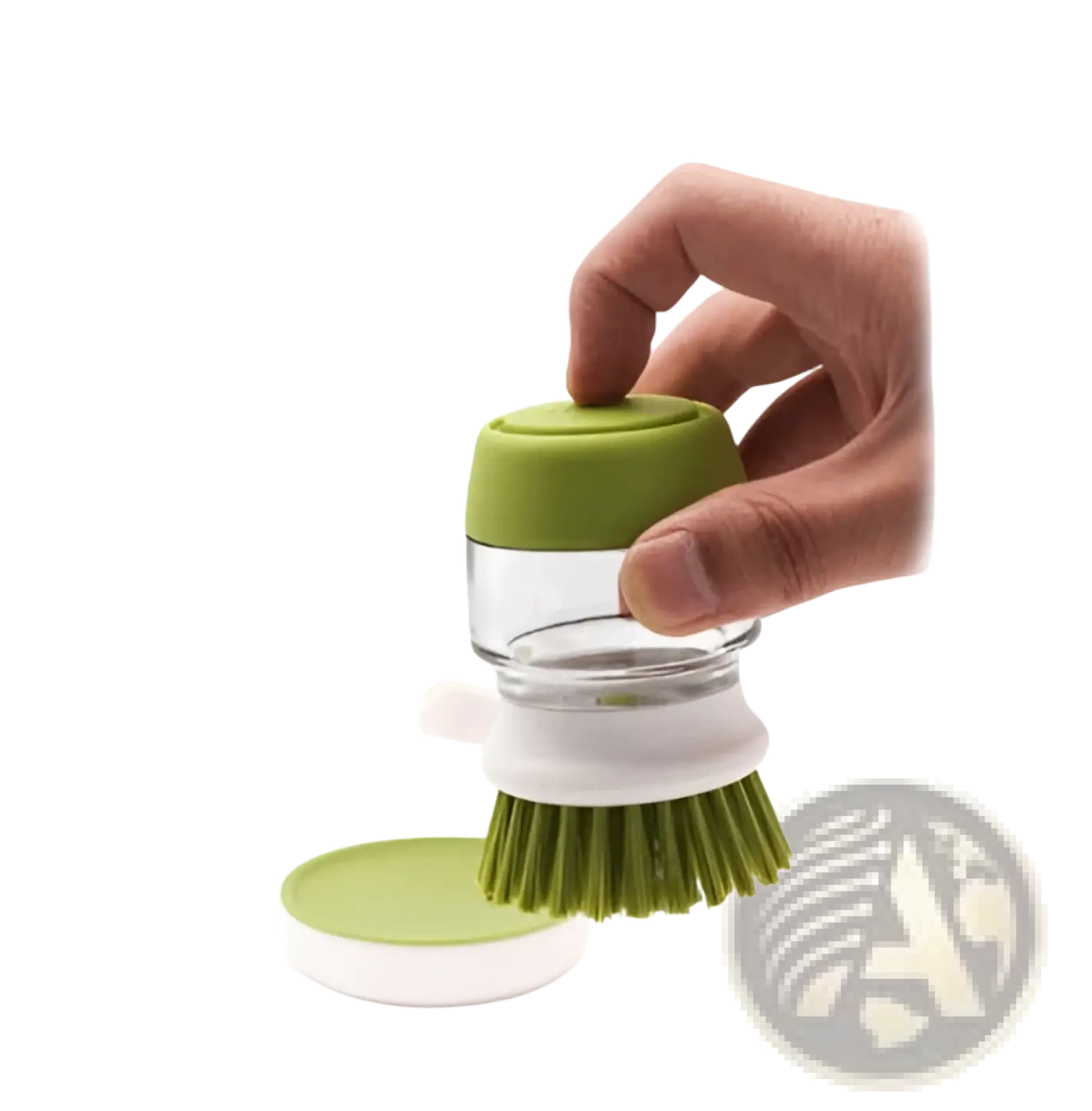 Soap Dispensing Dish Brush with Non Slip Storage Base