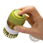 Soap Dispensing Dish Brush with Non Slip Storage Base
