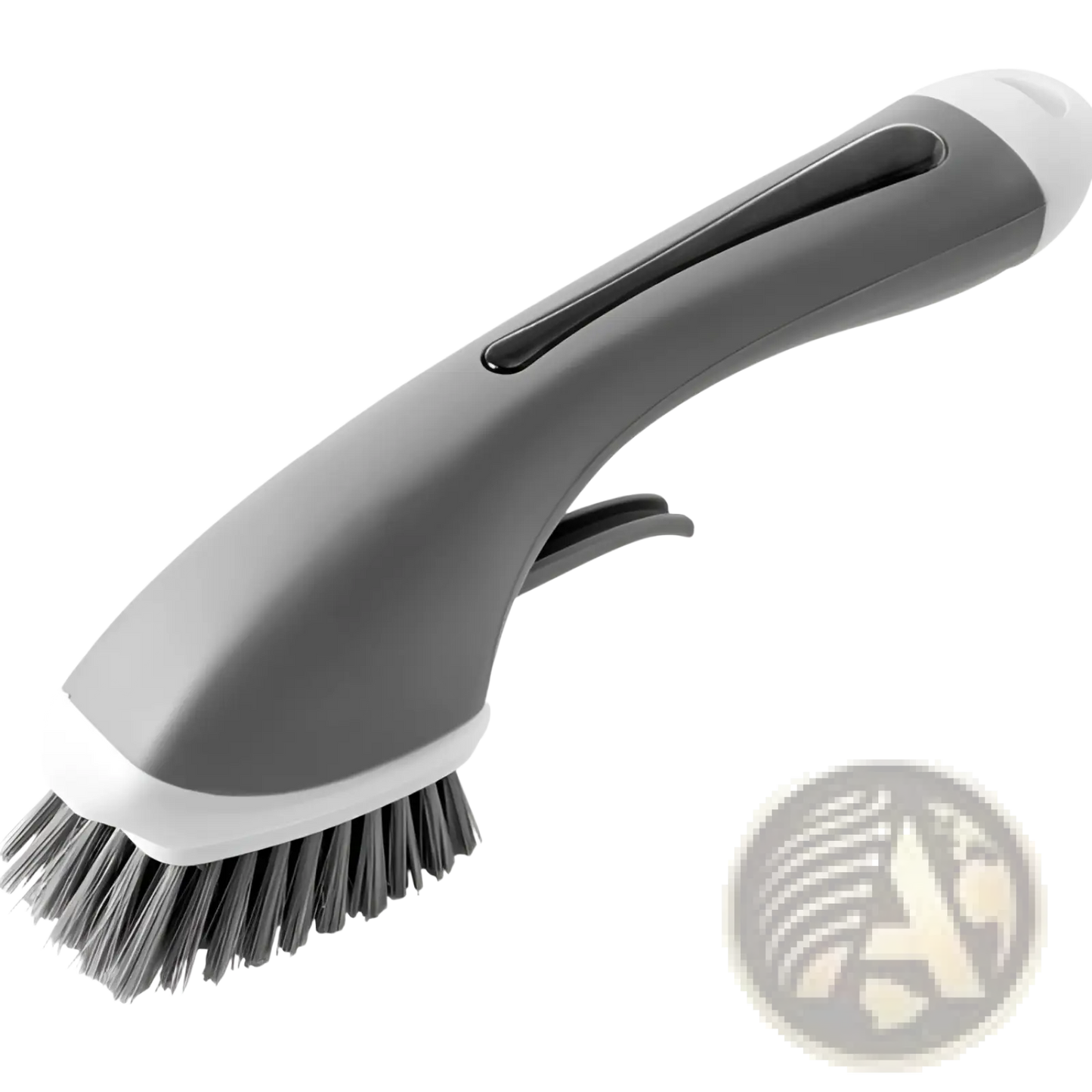 Soap Dispensing Dish Brush with Non Slip Storage Base