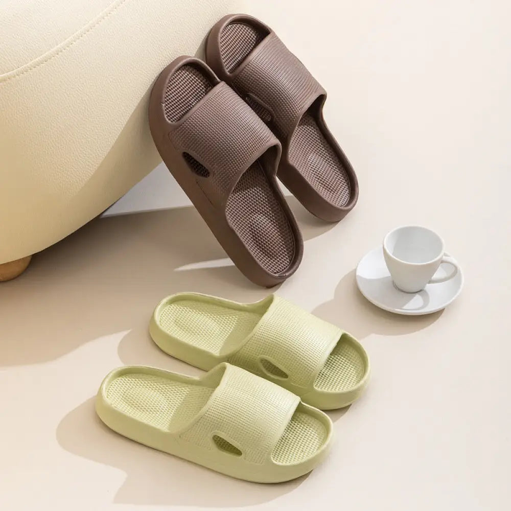 Thick Sole Non Slip Cushioned Home Slides