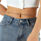 Sparkling Butterfly Waist Chain with Rhinestone Accents