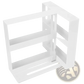 Spice Rack Swivel Cabinet Organizer Two Tier White