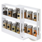 Spice Rack Swivel Cabinet Organizer Two Tier White
