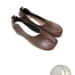Split Toe Tabi Leather Pumps Mid Heel Horseshoe Shoes