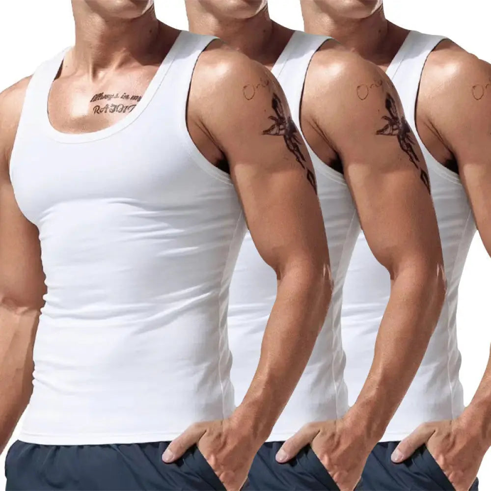 Men's 3-piece Multicolor Summer Tank Top Set