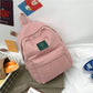 Women's Korean Corduroy Pastel School and Travel Backpack