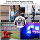 Stadium Approved Clear Crossbody Bag with Mesh Pockets