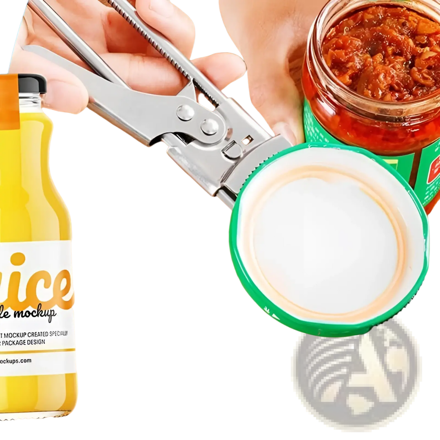Stainless Steel Adjustable Jar and Bottle Opener