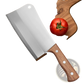 Stainless Steel Chef Knife Cleaver with Wood Handle