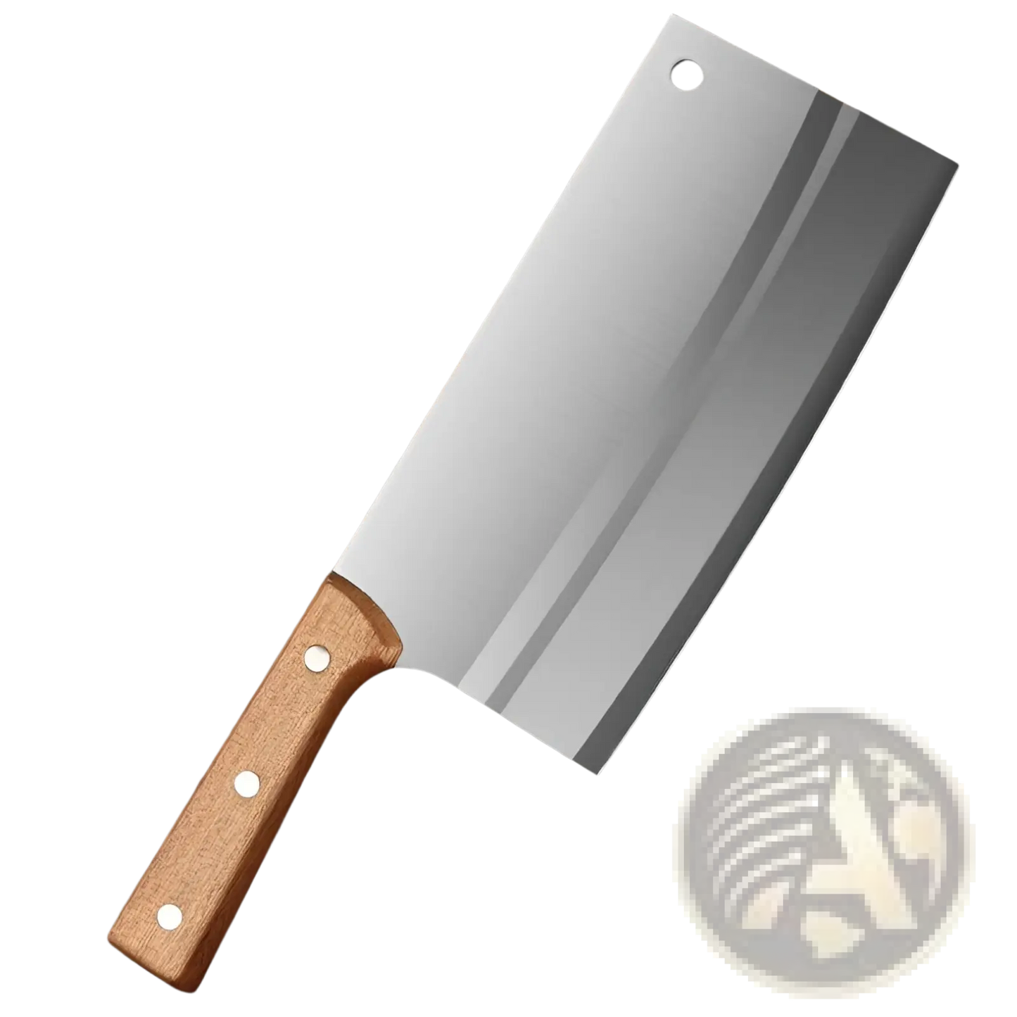 Stainless Steel Chef Knife Cleaver with Wood Handle