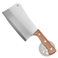 Stainless Steel Chef Knife Cleaver with Wood Handle