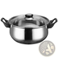 Stainless Steel Cookware Set 12 Piece with Glass Lids