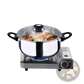 Stainless Steel Cookware Set 12 Piece with Glass Lids