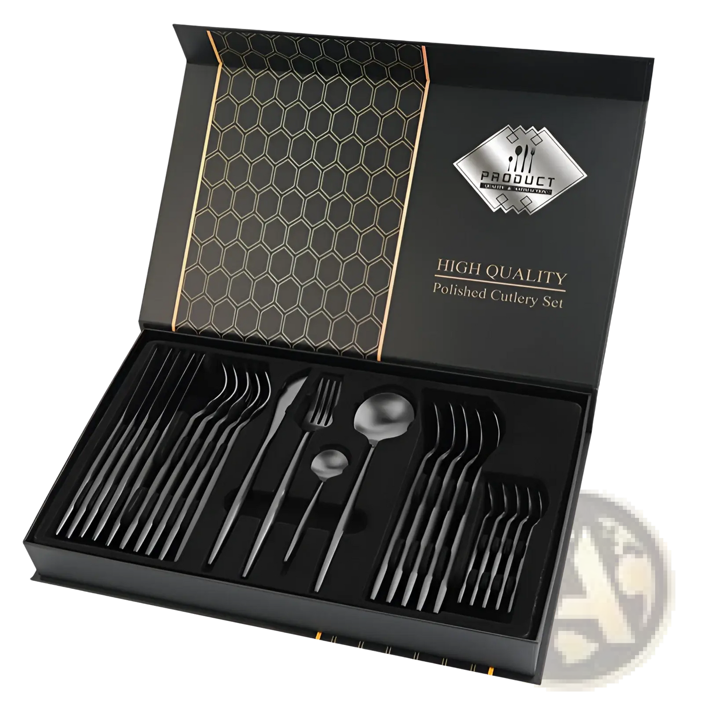 Stainless Steel Cutlery Set 24 Piece Luxury Gift Box
