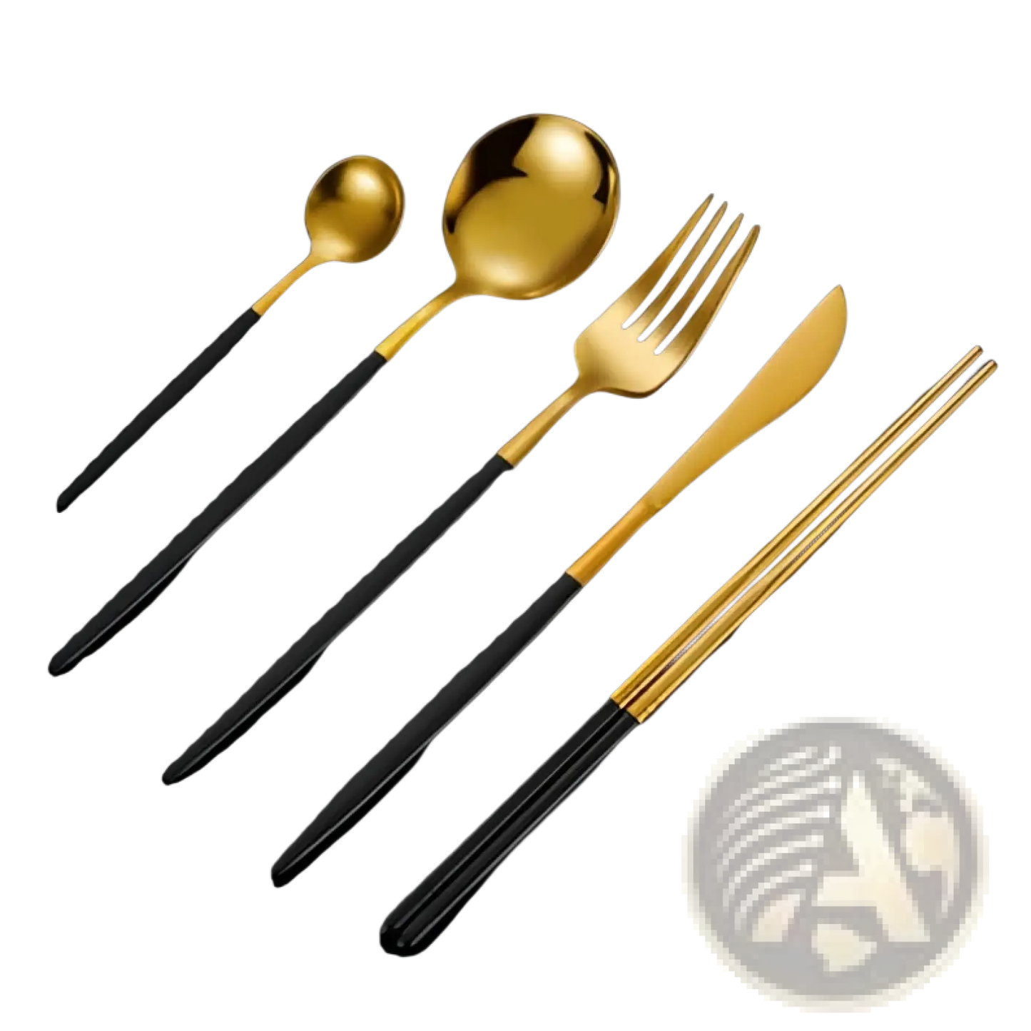 Stainless Steel Cutlery Set with Chopsticks 5pc