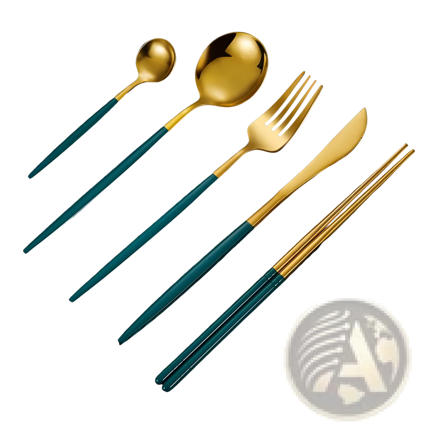 Stainless Steel Cutlery Set with Chopsticks 5pc