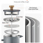 Stainless Steel French Press 34oz Double Wall Black
