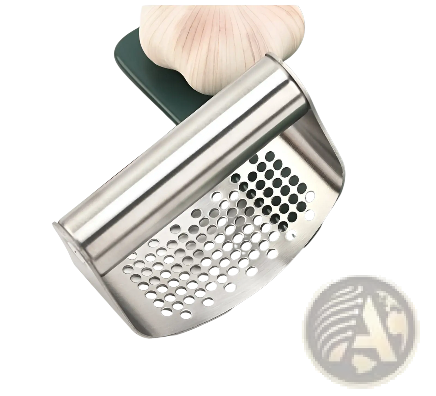Stainless Steel Garlic Press Curved Masher Utensil