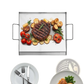 Stainless Steel Griddle 18x16 in Universal Bbq Grill Pan