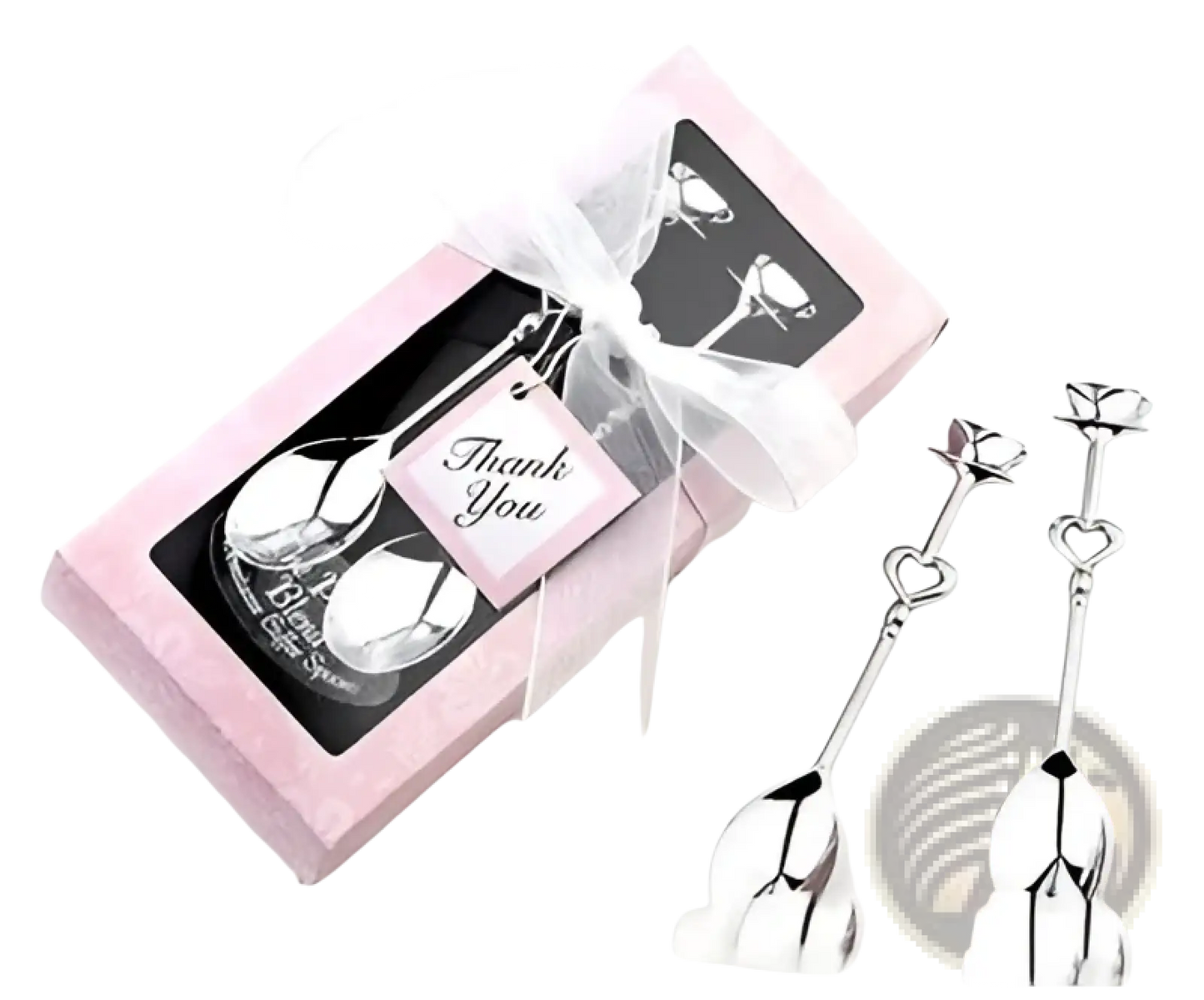 Stainless Steel Heart Coffee Spoon Gift Set