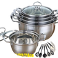 Stainless Steel Induction Cookware Set 11 Pieces