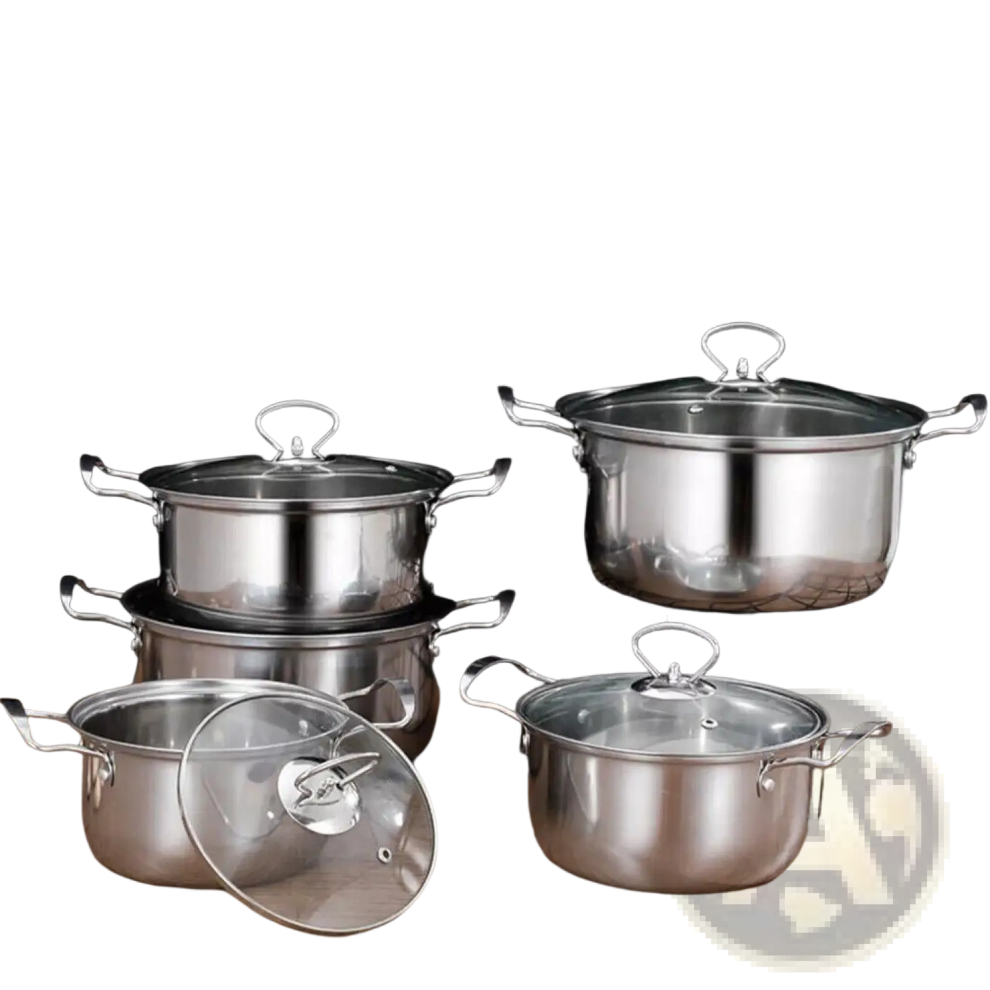 Stainless Steel Induction Cookware Set 11 Pieces
