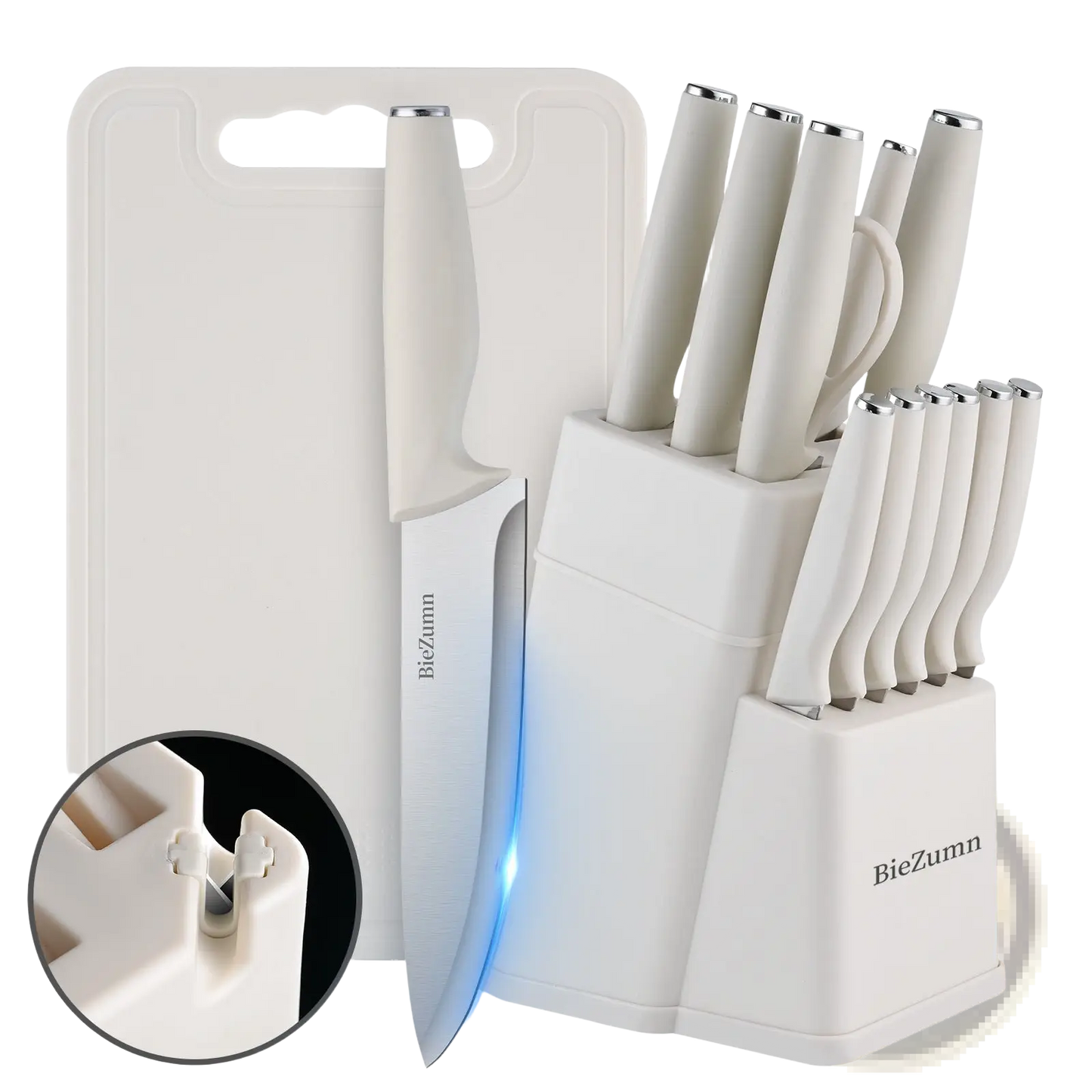 Stainless Steel Knife Set 15 Piece Chef Block Set