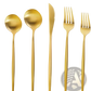 Stainless Steel Matte Cutlery Set Minimalist Flatware