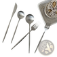 Stainless Steel Matte Cutlery Set Minimalist Flatware
