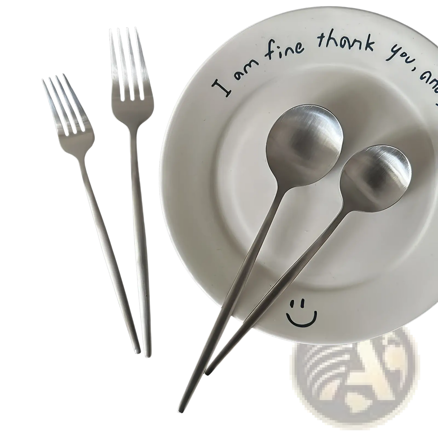 Stainless Steel Matte Cutlery Set Minimalist Flatware