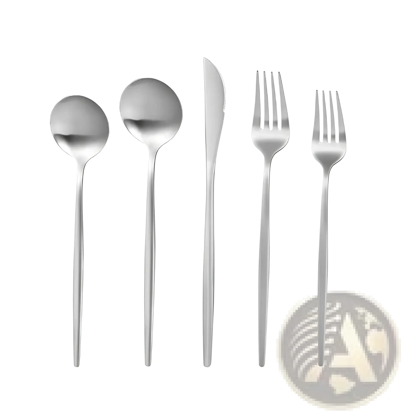 Stainless Steel Matte Cutlery Set Minimalist Flatware