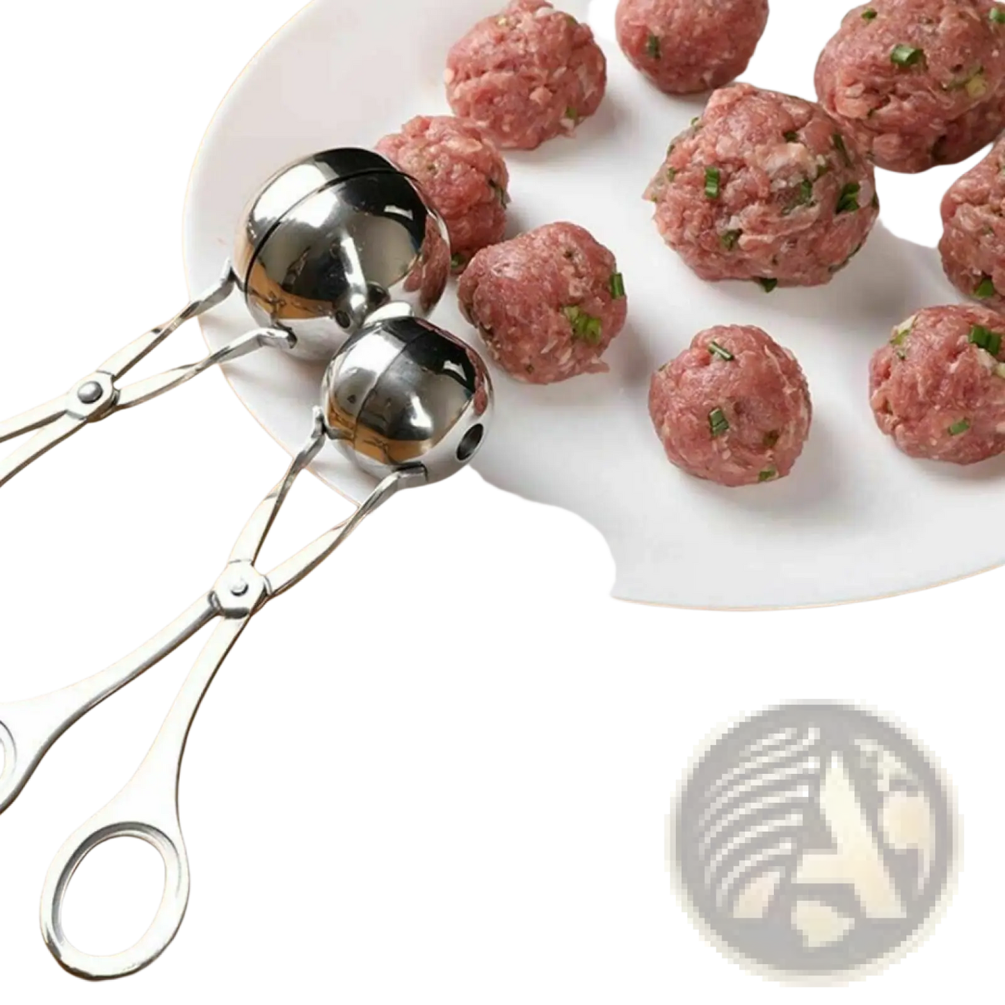 Stainless Steel Meatball Maker Tongs Kitchen Baller Scoop
