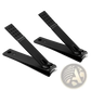 Stainless Steel Nail Clippers with Textured Grip