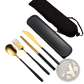 Stainless Steel Portable Cutlery Set with Case