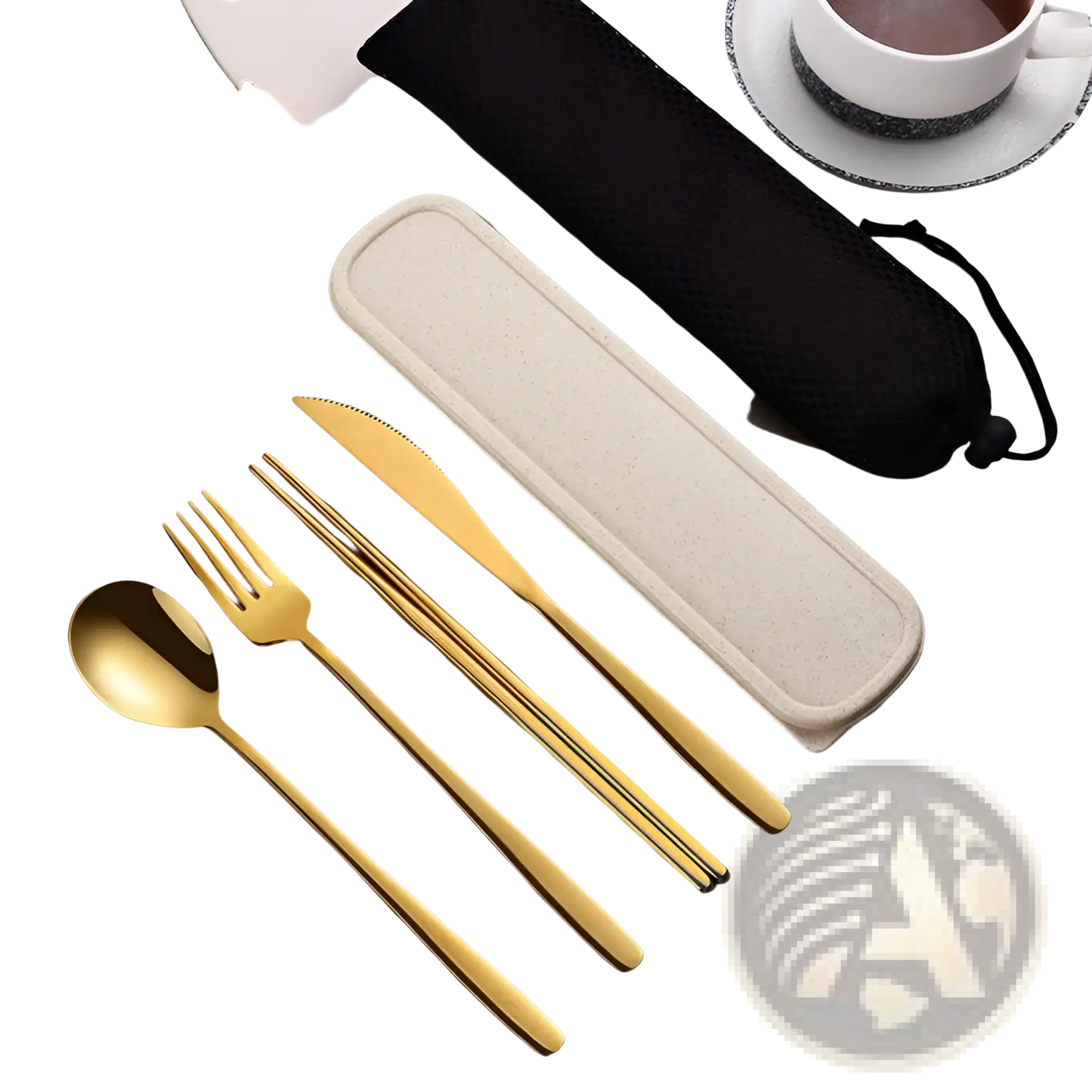 Stainless Steel Portable Cutlery Set with Case