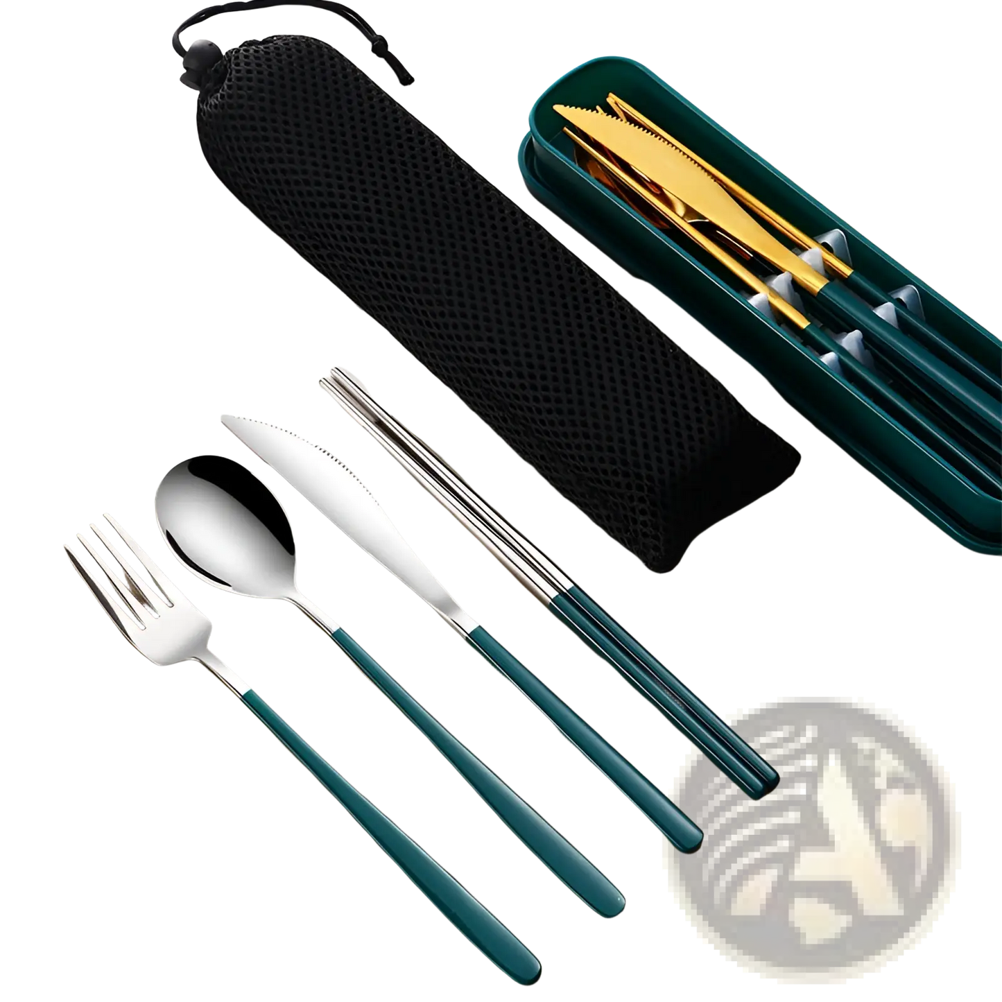 Stainless Steel Portable Cutlery Set with Case