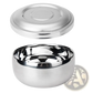 Stainless Steel Shaving Soap Bowl with Lid