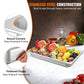 Stainless Steel Steam Table Pans 6 Pack Full Size 2.6 Deep