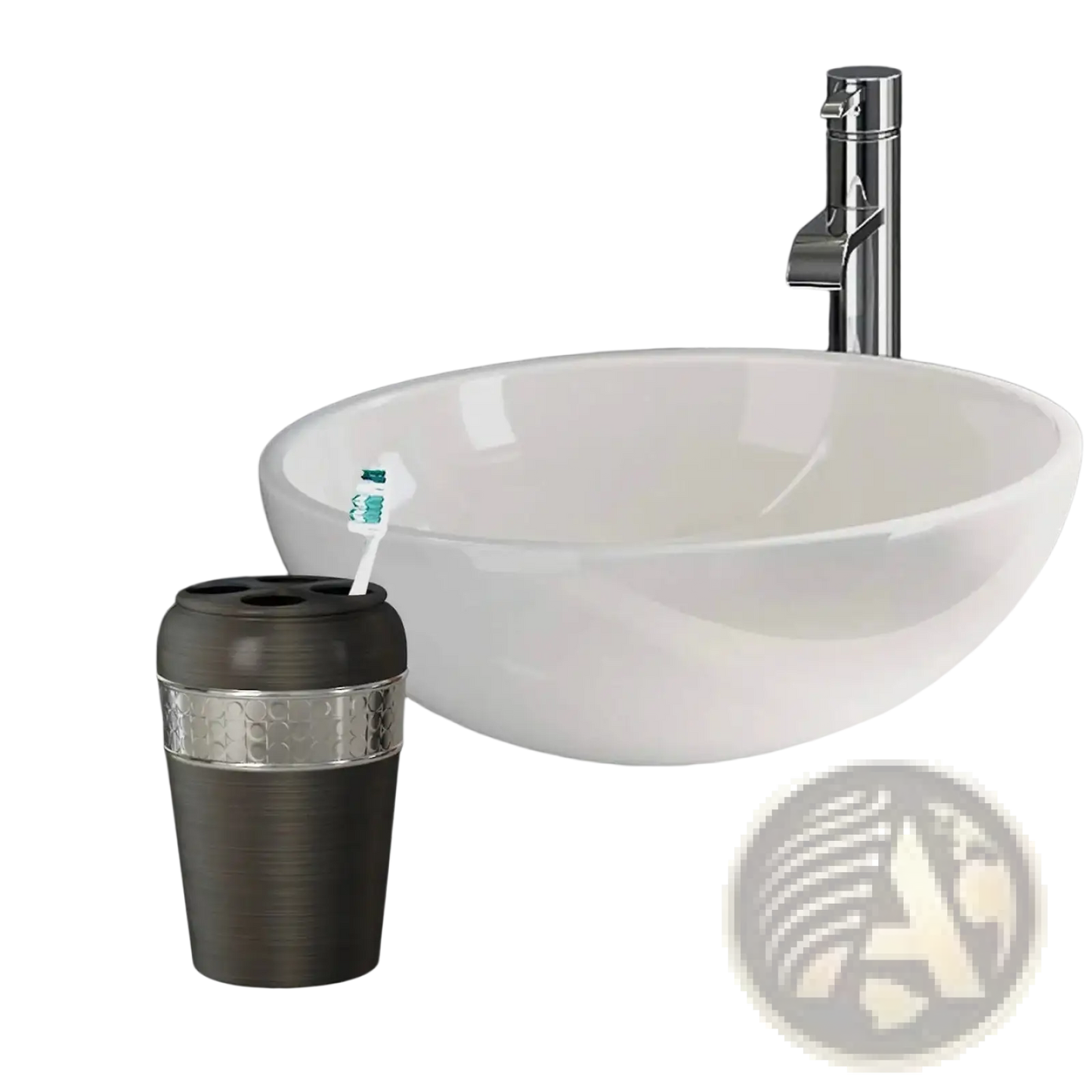 Stainless Steel Toothbrush Holder in Oil Rubbed Bronze