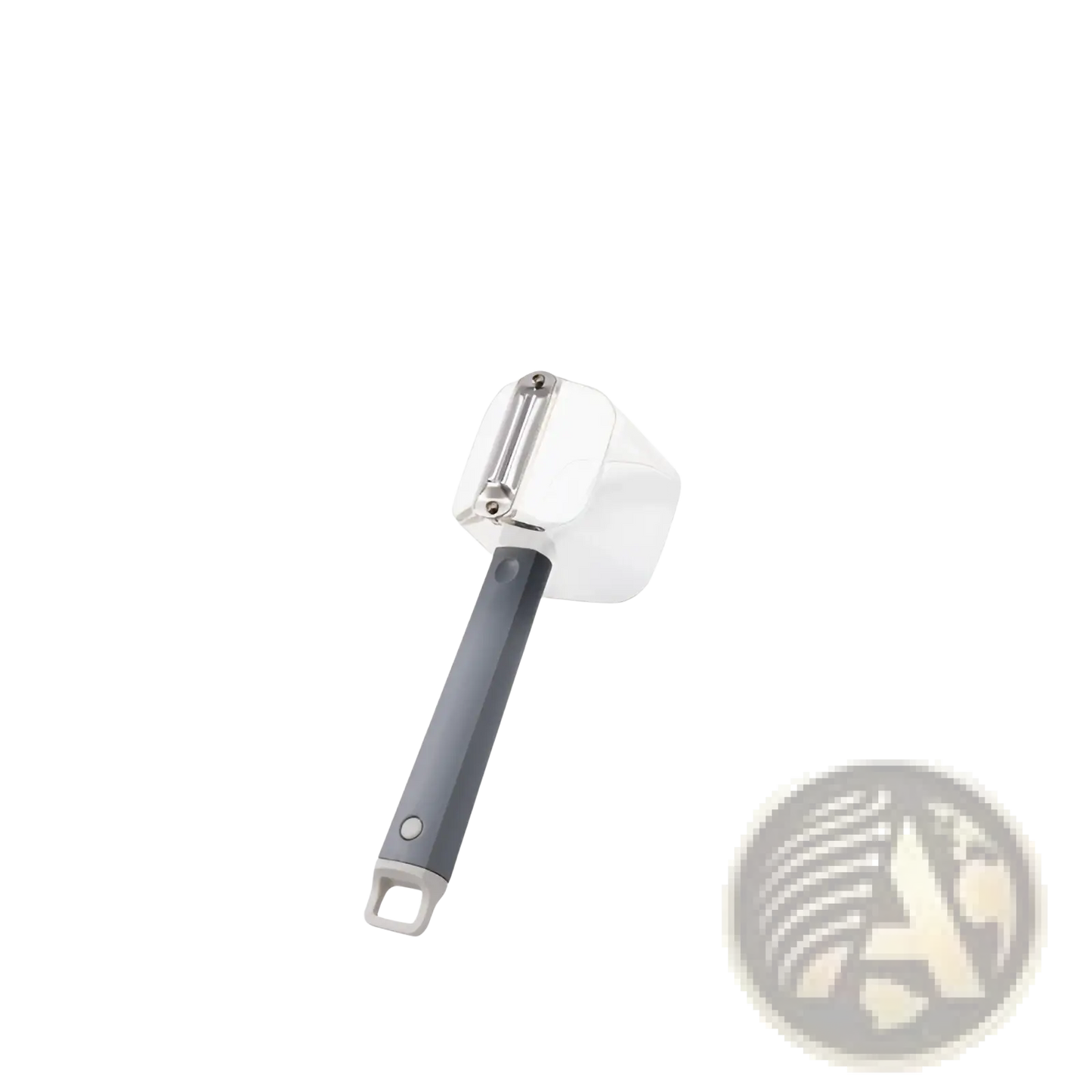 Stainless Steel Vegetable Peeler with Gray Handle