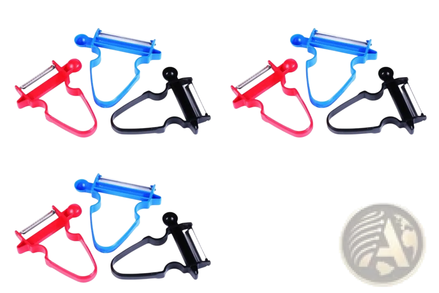 Stainless Steel Vegetable Peeler Set 3 Pack