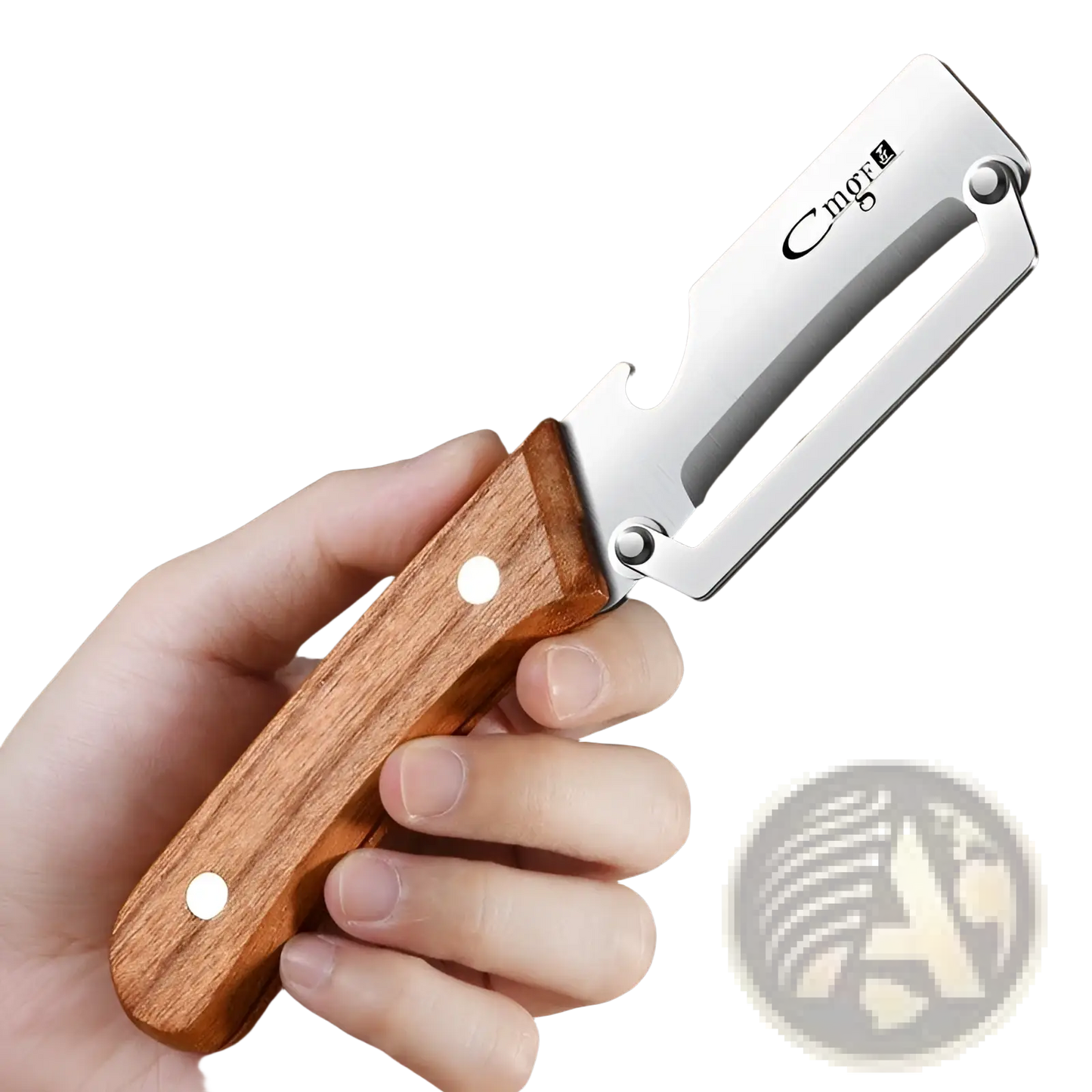 Stainless Steel Vegetable Peeler with Wood Handle 2pc