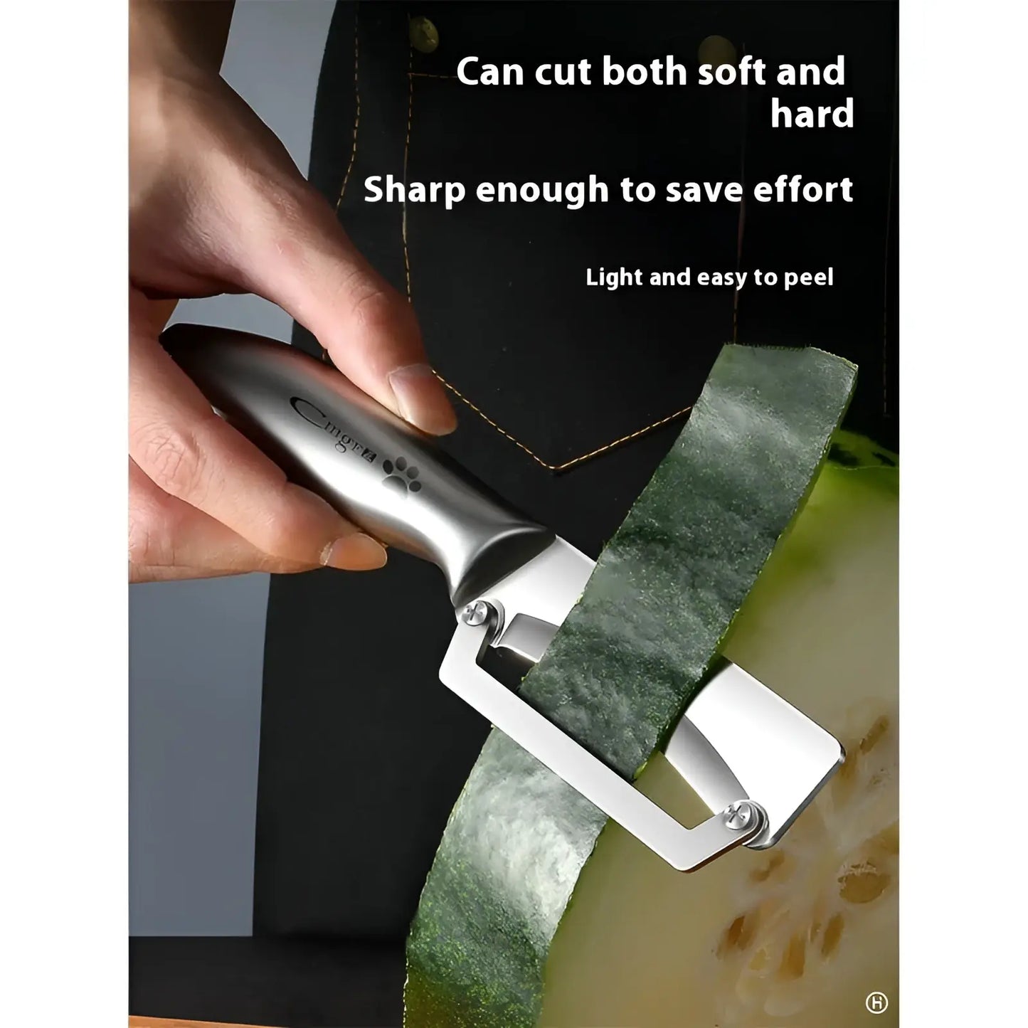 Stainless Steel Vegetable Peeler with Wood Handle
