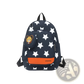 Star Print Soccer Backpack with Bear Coin Purse