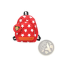 Star Print Soccer Backpack with Bear Coin Purse