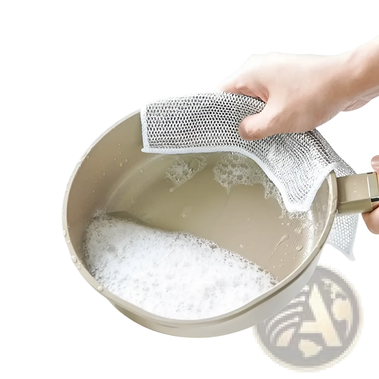 Steel Wire Dishcloth Mesh Kitchen Scrubber 20x20cm