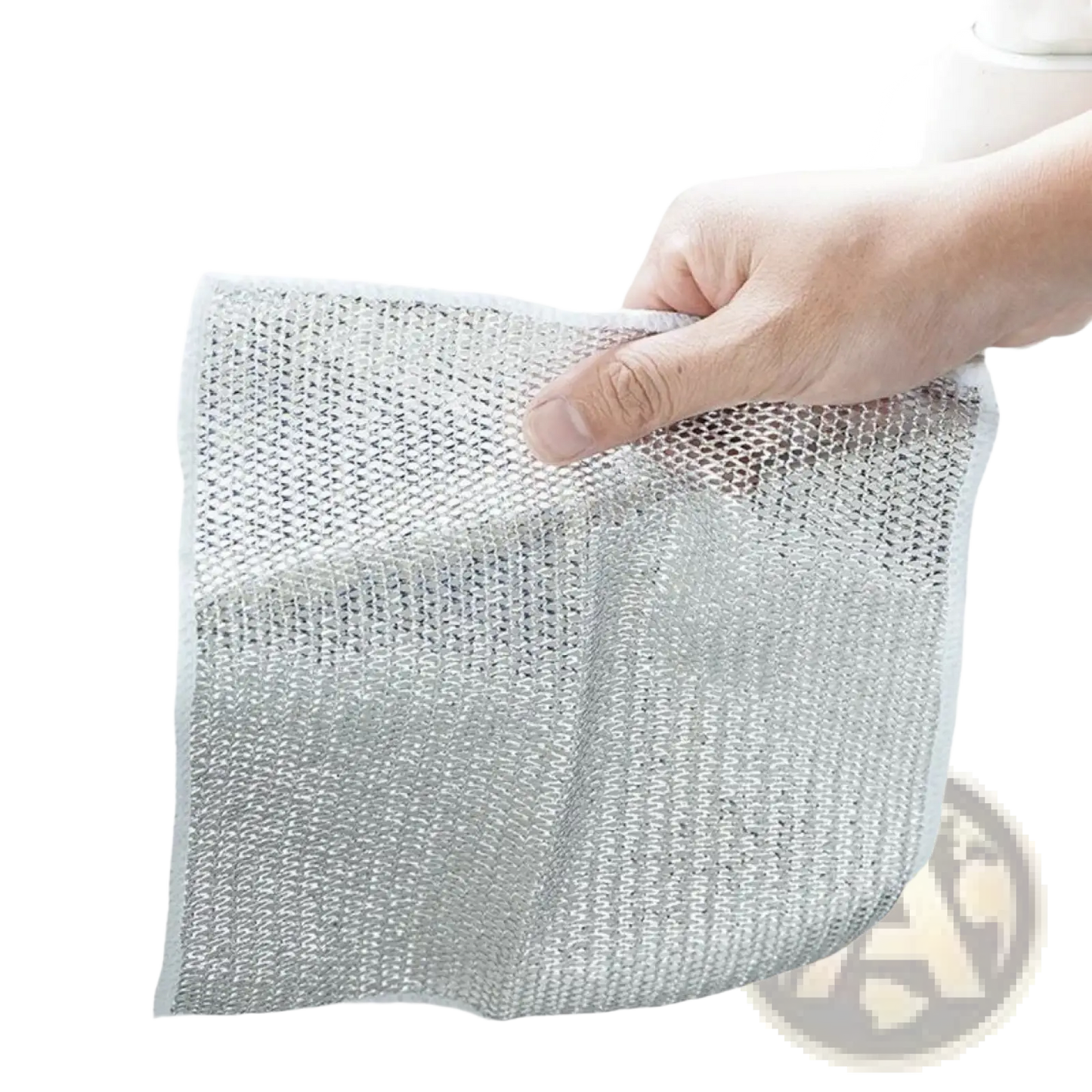 Steel Wire Dishcloth Mesh Kitchen Scrubber 20x20cm